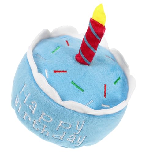 Happyyami Haustier-Geburtstagskuchen-Plüschtier für Haustiere Plüsch-Hundespielzeug Dog chew Toy hundekauspielzeuge Hundespielzeug in Form Einer Geburtstagstorte Welpenspielzeug Happyyami Haustier-Geburtstagskuchen-Plüschtier für Haustiere Plüsch-Hundespielzeug Dog chew Toy hundekauspielzeuge Hundespielzeug in Form Einer Geburtstagstorte Welpenspielzeug von Happyyami