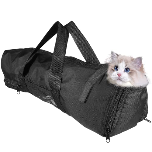 Happyyami Cat Grooming Bag Für Nägel Schneiden Atmungsaktive Transporttasche Für Katzen Zipper-badetasche Vielseitig Einsetzbar Für Tierarztbesuche Und Reisen Robustes Happyyami Cat Grooming Bag Für Nägel Schneiden Atmungsaktive Transporttasche Für Katzen Zipper-badetasche Vielseitig Einsetzbar Für Tierarztbesuche Und Reisen Robustes von Happyyami