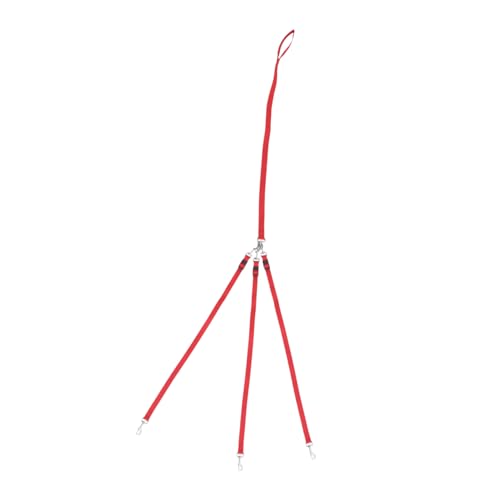 Happyyami : Dreifache Hundetrainingsleine Nylon für/mittelgroße Hunde Rot Happyyami : Dreifache Hundetrainingsleine Nylon für/mittelgroße Hunde Rot von Happyyami
