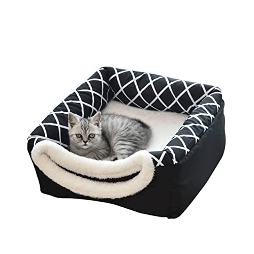 Happyyami Haustier-Schlafbett Katzenzeltbett Hundesofa Kätzchenbett Hundekisten-Pads Matte für Hunde Animal Polster haustierbett Katzenhausbett Haustier warmes Winter Zwinger Happyyami Haustier-Schlafbett Katzenzeltbett Hundesofa Kätzchenbett Hundekisten-Pads Matte für Hunde Animal Polster haustierbett Katzenhausbett Haustier warmes Winter Zwinger von Happyyami