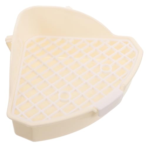 Happyyami Tiertoiletten Trainingspfanne Meerschweinchentoilette Haustiertoilette Leicht Zu Reinigende Plastik-haustierpfanne von Happyyami