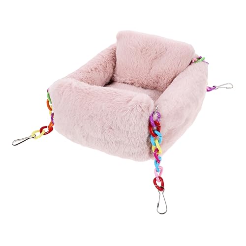 Happyyami Hängematte Für Meerschweinchenbett Empfindliche Hamsterversorgung Einfach Zu Installierendes Doppellagiges Käfigzubehör von Happyyami