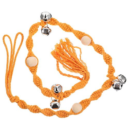 Happyyami Haustier hängende Türklingel Hundetürklingel Glocke Wurf Welpe Zwinger Futterspender Tor Trainingshund Türklingel Professionelle Türklingel für Haustiere Baumwollseil Yellow Happyyami Haustier hängende Türklingel Hundetürklingel Glocke Wurf Welpe Zwinger Futterspender Tor Trainingshund Türklingel Professionelle Türklingel für Haustiere Baumwollseil Yellow von Happyyami