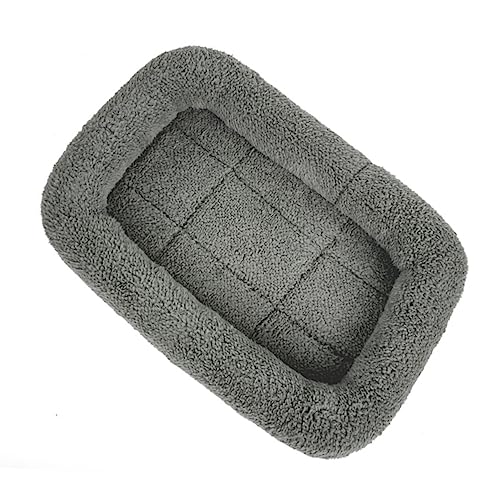 Happyyami Plüsch-hundebett Welpenbett Katzenbett Haustierbett Nest Grau Vlies Größe S von Happyyami
