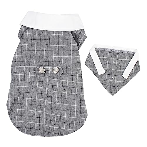 Happyyami Haustieranzug hundejacke Dog Jacket Haustieraccessoires Haustierbekleidung Hundehochzeitskleidung Smoking Katze Hundekleidung bequemer Hundeanzug Haustierkleidung Polyester Grey Happyyami Haustieranzug hundejacke Dog Jacket Haustieraccessoires Haustierbekleidung Hundehochzeitskleidung Smoking Katze Hundekleidung bequemer Hundeanzug Haustierkleidung Polyester Grey von Happyyami