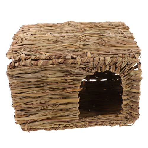 Happyyami Versteck Burg Stroh Gewebt Nest Gemütliches Hamsterhaus Bett Hase Zuhause Für Tiere Happyyami Versteck Burg Stroh Gewebt Nest Gemütliches Hamsterhaus Bett Hase Zuhause Für Tiere von Happyyami