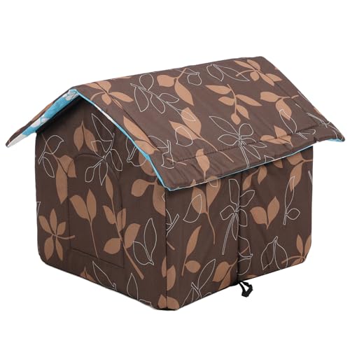 Happyyami Cat House Für Katzen Und Kleine Hunde Wasserdichtes Und Warmes Katzenhaus Oxford Abnehmbar Und Für Drinnen Und Draußen Farbe Laubbraun Happyyami Cat House Für Katzen Und Kleine Hunde Wasserdichtes Und Warmes Katzenhaus Oxford Abnehmbar Und Für Drinnen Und Draußen Farbe Laubbraun von Happyyami