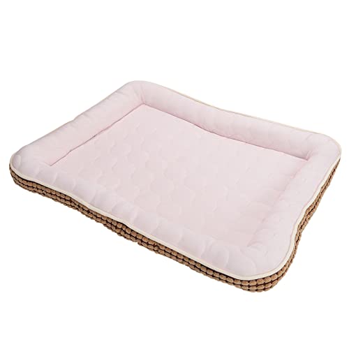 Happyyami Hund Kühl Matte Welpen Bett Katze Bett Haustier Isomatte Selbst-kühlung Kissen Relief von Happyyami