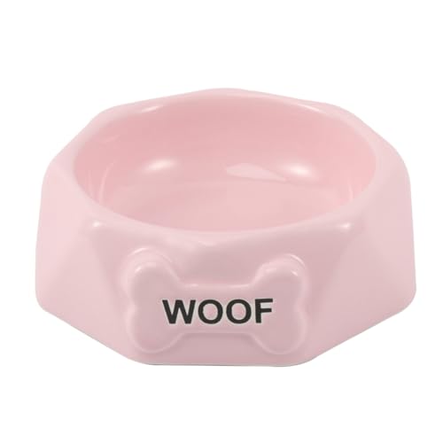 Happyyami Zubehör Hundezubehör Futter- und Wassernapf Wasserschale Keramik Hundenäpfe Haustier Hund Schüssel Hundebedarf einfach zu säubern Katzenfutter Geschirr Hundenapf Rosa von Happyyami