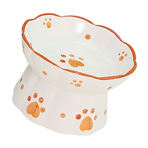 Happyyami Haustiernapf aus Keramik erhöhte katzengerichte Erhöhte Hundeschale Hundefutternäpfe erhöht Stand erzogen Erhöhte Katzenfutterschale Wiederverwendbare Katzenschale Napf für Katzen Happyyami Haustiernapf aus Keramik erhöhte katzengerichte Erhöhte Hundeschale Hundefutternäpfe erhöht Stand erzogen Erhöhte Katzenfutterschale Wiederverwendbare Katzenschale Napf für Katzen von Happyyami