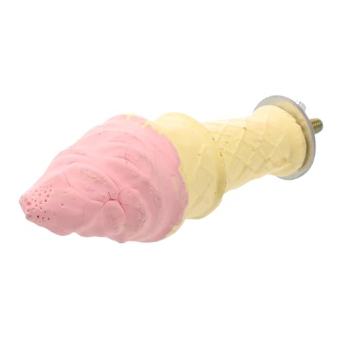 Happyyami Eiscreme-förmiger Vogelstand Aus Natürlichem Material Für Papageien Kauspielzeug Zur Krallenpflege Für Wellensittiche Und Andere Vögel Spiel Und Beschäftigung Happyyami Eiscreme-förmiger Vogelstand Aus Natürlichem Material Für Papageien Kauspielzeug Zur Krallenpflege Für Wellensittiche Und Andere Vögel Spiel Und Beschäftigung von Happyyami