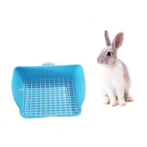 Happyyami Haustiertoilette kaninchentoilette kaninchenklo Hasen klo Hunde Toilet hundetoilette hundepfote Kaninchenkäfig-Zubehör kaninchenstall zubehör Kaninchen-Töpfchen-Trainingstoilette von Happyyami