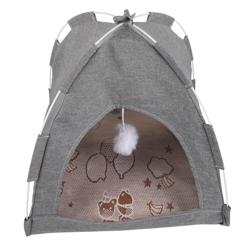 Happyyami Haustierzelt Hundehütte Tipi-Bett für Katzen bequemes Zelt für Haustier die Hütte Katzenbetten Schlafzelt für Haustiere kleines Haustierhaus tragbar Zwinger Hundekäfig Zeltnest Happyyami Haustierzelt Hundehütte Tipi-Bett für Katzen bequemes Zelt für Haustier die Hütte Katzenbetten Schlafzelt für Haustiere kleines Haustierhaus tragbar Zwinger Hundekäfig Zeltnest von Happyyami