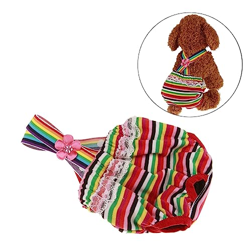 Happyyami Haustier Tuch Gesund Weibliche Hundehöschen Hundewindeln Inkontinenzhose Für Hunde Slip Welpenhose Menstruationshose Für Hunde Niedlich Dessous Höschen Hündin Kleidung von Happyyami