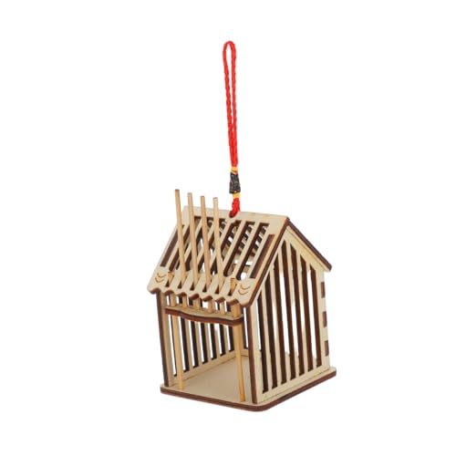 Happyyami Holzerner Grillenkäfig Für Lebende Grillen Und Heuschrecken Tragbarer Hängekäfig Als Reptilienhaus Und Futterbehälter Geräumige Box Für Zucht Und Aufbewahrung von Happyyami