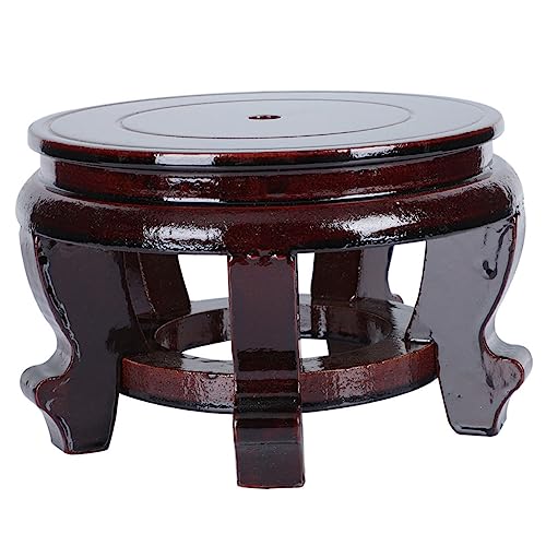 Happyyami Holzsockelhalterung Blumentopfhalter Teekannen Ausstellungsregal Kerzenständer Etagere Blumentöpfe Indoor Bonsai Vasensockel Stehlampe Mit Regalen Schüssel Terrarium von Happyyami