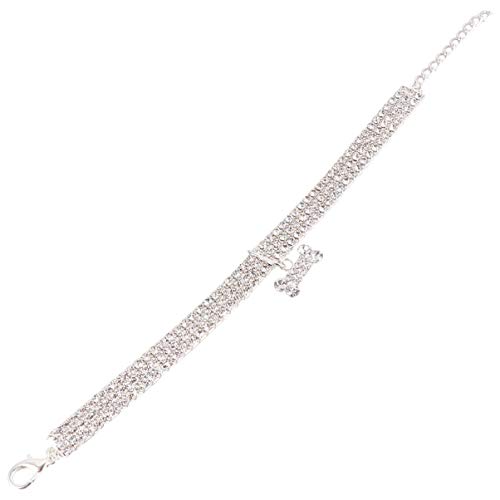 Happyyami Hund Kristall Haustierhalsband Mit Strasssteinen Welpen Kettenhalsband Für Für Welpen Weiß Haustier Hund Haustierzubehör Happyyami Hund Kristall Haustierhalsband Mit Strasssteinen Welpen Kettenhalsband Für Für Welpen Weiß Haustier Hund Haustierzubehör von Happyyami