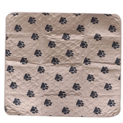 Happyyami Waschbare Hundepads Mit Fußabdruck-Muster Wasserabsorbierende Trainingsmatte Für Welpen Und Katzen Braun Langlebige Und Praktische Haustierbedarfslösung Happyyami Waschbare Hundepads Mit Fußabdruck-Muster Wasserabsorbierende Trainingsmatte Für Welpen Und Katzen Braun Langlebige Und Praktische Haustierbedarfslösung von Happyyami