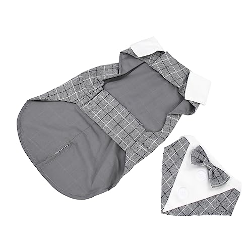 Happyyami Hundekleid Chihuahua Haustier Party lang Kostüme für Hunde klein bequemer Hundeanzug stylischer Hunde-Smoking Hund formelle Hochzeits -Smokinganzug Polyester Grey Happyyami Hundekleid Chihuahua Haustier Party lang Kostüme für Hunde klein bequemer Hundeanzug stylischer Hunde-Smoking Hund formelle Hochzeits -Smokinganzug Polyester Grey von Happyyami