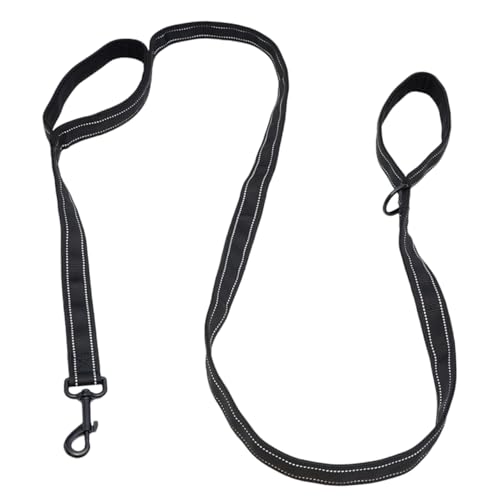 Happyyami Nylon Hundeleine Mit Doppeltem Griff Verstärkt Reflektierend Für Große Und Mittelgroße Hunde Für Sicheres Im Freien von Happyyami