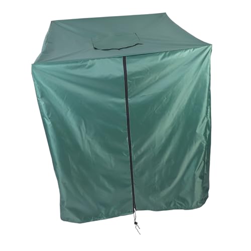 Happyyami Wassertankabdeckung wasserdichte Schutzhülle Uv-beständig Für IBC-Tanks Mit Sichtfenster Outdoor-Sonnenschutz von Happyyami