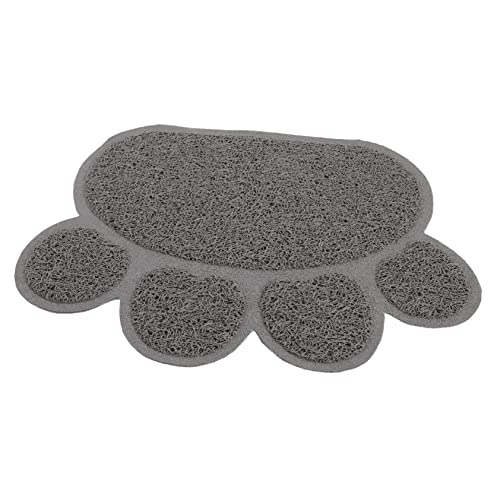 Happyyami Indoor Katzenstreu Matte Haustier Futterunterlage rutschfest Pflegeleicht Für Katzentoilette Und Fütterung von Happyyami