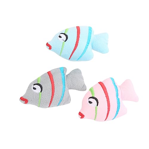 Happyyami Jugueten 3st Katze Lustiges Spielzeug Katze Fisch Spielzeug Plüschtiere Spielzeug Für Haustiere Fisch Plüschtier Katzenspielzeug Mit Katzenminze Hausfisch Kleiner Fisch von Happyyami