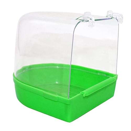 Happyyami Vogelbad Für Mehrere Käfige Abgedecktes Bad Für Vögel Kanarienvogel Papagei Kunststoff Zufällige Farbe von Happyyami