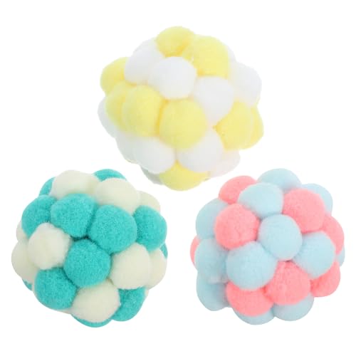 Happyyami Kätzchen Spielzeug 3st Katzenglockenball Spielzeug Für Kätzchenbälle Katzenbälle Mit Glöckchen Bunte Flauschige Katzenbälle Bunte Flauschige Bälle Katzenzubehör Beissen Plüsch Happyyami Kätzchen Spielzeug 3st Katzenglockenball Spielzeug Für Kätzchenbälle Katzenbälle Mit Glöckchen Bunte Flauschige Katzenbälle Bunte Flauschige Bälle Katzenzubehör Beissen Plüsch von Happyyami