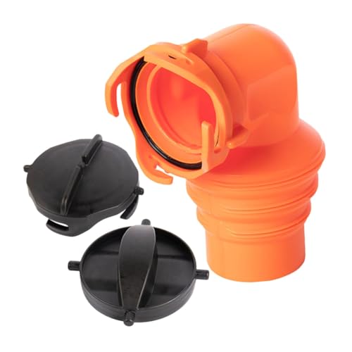 Happyyami Kanalschlauch Winkelstück für Wohnmobile Einfache Installation Langlebiges PVC Material Lecksichere Verbindung für Abwasserventile Abdeckung von Happyyami
