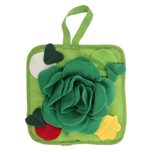Happyyami Kaninchen-Heu-Futterstation, interaktive Futtermatte für Haustiere, Spielzeug für den Innenbereich, für Häschen, Chinchillas, Hamster, Frettchen, Kleintiere, Futtermatte, Leckerli-Spender von Happyyami