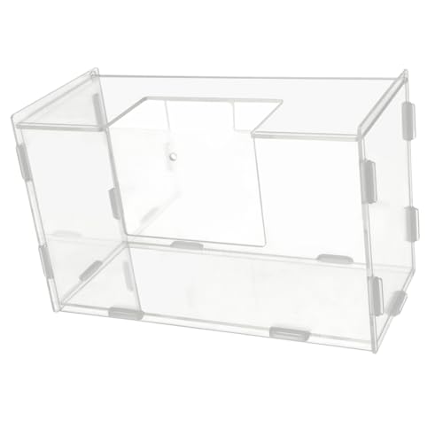 Happyyami Kaninchen Heuraufe Hasenbehälter Futterautomat Für Hamster Hamsterfutter Lagerregal Futterrinne Für Kaninchen Kaninchenhalter Kaninchenversorgung Hasenfutter Transparent Acryl von Happyyami