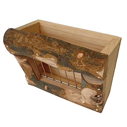 Happyyami Kaninchen-grasständer Aus Holz Chinchilla Kaninchenkäfig Zubehör Futterspender Für Meerschweinchen Futterstelle Für Kaninchen Futternapf Für Meerschweinchen Guinea-Feeder Hölzern von Happyyami