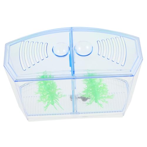 Happyyami Miniatur-isolationsdoppelbox Für Fischtanks Brutkasten Aus Kunststoff Trennwand Für Fische Aquarium-zuchttank Isolationsbox Für Betta-Fische Happyyami Miniatur-isolationsdoppelbox Für Fischtanks Brutkasten Aus Kunststoff Trennwand Für Fische Aquarium-zuchttank Isolationsbox Für Betta-Fische von Happyyami