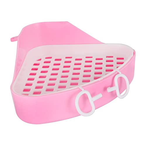 Happyyami Bunny Litter Box Dreieckige Toilette Für Kleintiere Kunststoff-Toilette Für Kaninchen Meerschweinchen Und Chinchillas Platzsparend Und Leicht Zu Reinigen von Happyyami