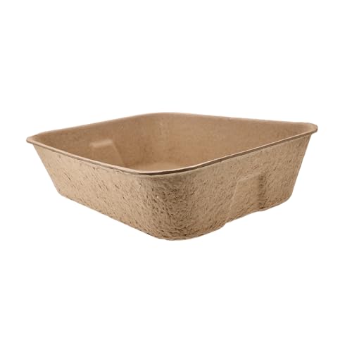 Happyyami Cat Litter Box Mit Hoher Seitenkante Offene Katzenstreu-Box Für Katzen Und Kätzchen Waschfreies Design Für Innen Und Außenbereich Große Kapazität von Happyyami