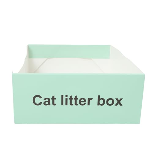 Happyyami Faltbare Wiederverwendbare Katzentoilette Halboffene Einweg Katzenstreu Box Für Kätzchen Praktisch Für Innen Und Außenbereiche Einfache Entsorgung Und Spritzschutz Happyyami Faltbare Wiederverwendbare Katzentoilette Halboffene Einweg Katzenstreu Box Für Kätzchen Praktisch Für Innen Und Außenbereiche Einfache Entsorgung Und Spritzschutz von Happyyami