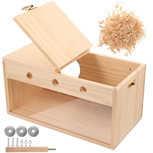Happyyami Parakeet Nistkasten Transparente Brutbox Mit Sitzstange Und Stabiler Für Wellensittiche Nymphensittiche Und Andere Vögel Für Zucht Und Innenräume von Happyyami