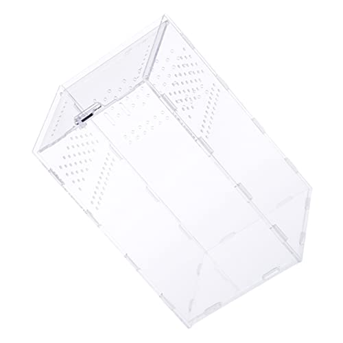 Happyyami Praktische Reptil Zuchtbox Aus Acryl Transparente Fütterungsbox Mit Atmungsaktiven Löchern Für Reptilien Und Mantiden Einfache Reinigung Und Nutzung Für Terrarien Transportbox Happyyami Praktische Reptil Zuchtbox Aus Acryl Transparente Fütterungsbox Mit Atmungsaktiven Löchern Für Reptilien Und Mantiden Einfache Reinigung Und Nutzung Für Terrarien Transportbox von Happyyami