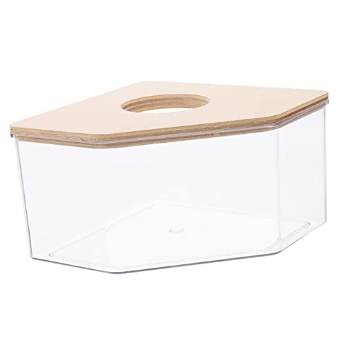 Happyyami Sandbad-Box Für Hamster Stilvoller Acrylbehälter Mit Holzdeckel Für Sandbad Für Meerschweinchen Chinchillas Happyyami Sandbad-Box Für Hamster Stilvoller Acrylbehälter Mit Holzdeckel Für Sandbad Für Meerschweinchen Chinchillas von Happyyami