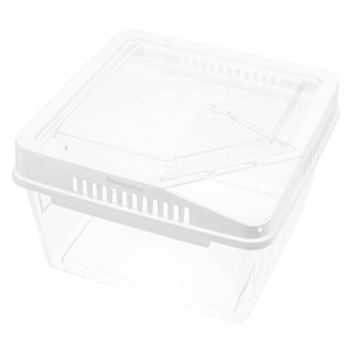 Happyyami Reptilien Futterbox Transparent für Kleine Haustiere Anti Flucht Zuchtbehälter aus Kunststoff mit Belüftungslöchern für Spinnen Geckos und Schlangen Happyyami Reptilien Futterbox Transparent für Kleine Haustiere Anti Flucht Zuchtbehälter aus Kunststoff mit Belüftungslöchern für Spinnen Geckos und Schlangen von Happyyami