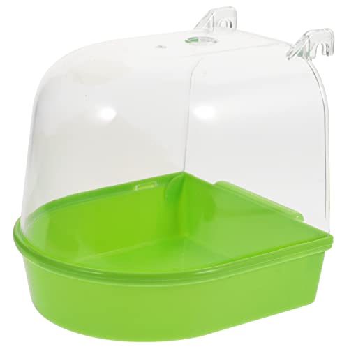 Happyyami Duschkasten für Vögel Papageien-badekasten Vogelbadewanne für Käfig Vogelbadbecken Aus Kunststoff Grün Pflegeleicht Happyyami Duschkasten für Vögel Papageien-badekasten Vogelbadewanne für Käfig Vogelbadbecken Aus Kunststoff Grün Pflegeleicht von Happyyami