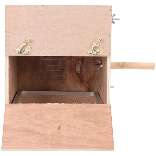 Happyyami Parakeet Nesting Box Vogelhaus Für Sittiche Installieren Wetterfest Und Dekorativ Für Garten Und Park Mit Beobachtungsöffnung Für Küken von Happyyami