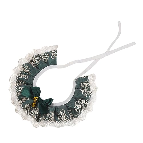 Happyyami Katze Hund Spitzenschal Kaninchenhalsband Katzenparty Halsfliege Eine Halskette Halsband Für Hunde Neuartiges Hundehalsband Dekor Der Hund Baumwolle Polyester Lätzchen von Happyyami