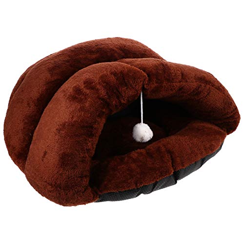 Happyyami Katze Schlafsack pet Bed Dog beds hundefressnäpfe Katzen bettchen katzenbett Katzentasche Katzenhausbett Wasserbett für Katzen Katzenschlafhöhle Katze Bett Matte Plüsch Coffee Happyyami Katze Schlafsack pet Bed Dog beds hundefressnäpfe Katzen bettchen katzenbett Katzentasche Katzenhausbett Wasserbett für Katzen Katzenschlafhöhle Katze Bett Matte Plüsch Coffee von Happyyami