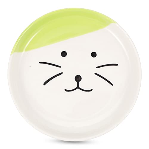 Happyyami Katzennapf Im Modernen Design Futterteller Aus Keramik Für Haustiere Katzennapf Für Den Innenbereich Für Nassfutter Und Frontteller von Happyyami