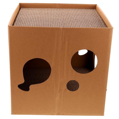 Happyyami Doppelseitiges Kratzbrett Aus Wellpappe Für Katzenhäuser Kratzbretter Für Hauskatzen Happyyami Doppelseitiges Kratzbrett Aus Wellpappe Für Katzenhäuser Kratzbretter Für Hauskatzen von Happyyami