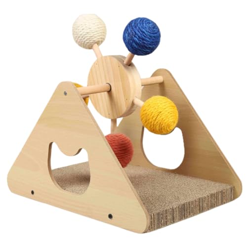 Happyyami Katzenkratzbrett Riesenrad Hasen-Accessoires Kratzmöbel Für Katzen Katzenkratzball Auf Ständer Kletterpfosten Für Katzen Lustiges Kratzbrett Sportspielzeug Haushalt Hölzern Zubehör Happyyami Katzenkratzbrett Riesenrad Hasen-Accessoires Kratzmöbel Für Katzen Katzenkratzball Auf Ständer Kletterpfosten Für Katzen Lustiges Kratzbrett Sportspielzeug Haushalt Hölzern Zubehör von Happyyami