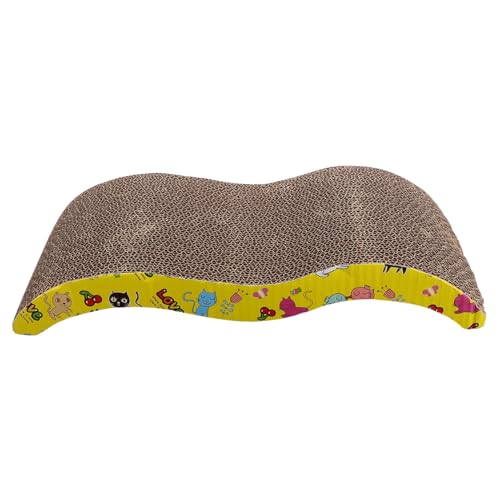Happyyami Katze Kratzbrett Wellpappe Multifunktionale Katzenkratzmatte Für Spiel Und Krallenpflege Zufällige Farben Für Katzen Und Kätzchen Happyyami Katze Kratzbrett Wellpappe Multifunktionale Katzenkratzmatte Für Spiel Und Krallenpflege Zufällige Farben Für Katzen Und Kätzchen von Happyyami