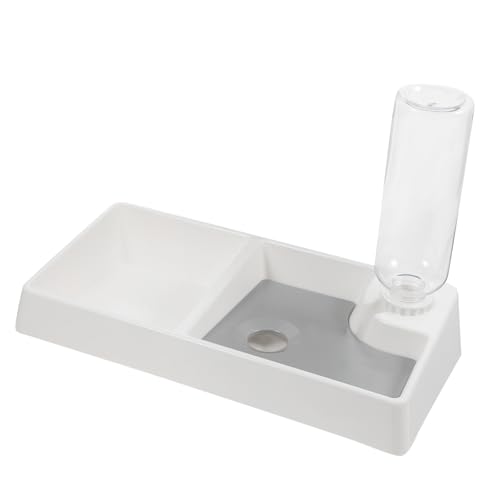 Happyyami Automatischer Futter Und Wasserspender Für Haustiere Duale Auslaufsichere Futterschalen Für Katzen Hunde Und Kaninchen Abnehmbar Und Leicht Zu Reinigen Material Für Optimale von Happyyami